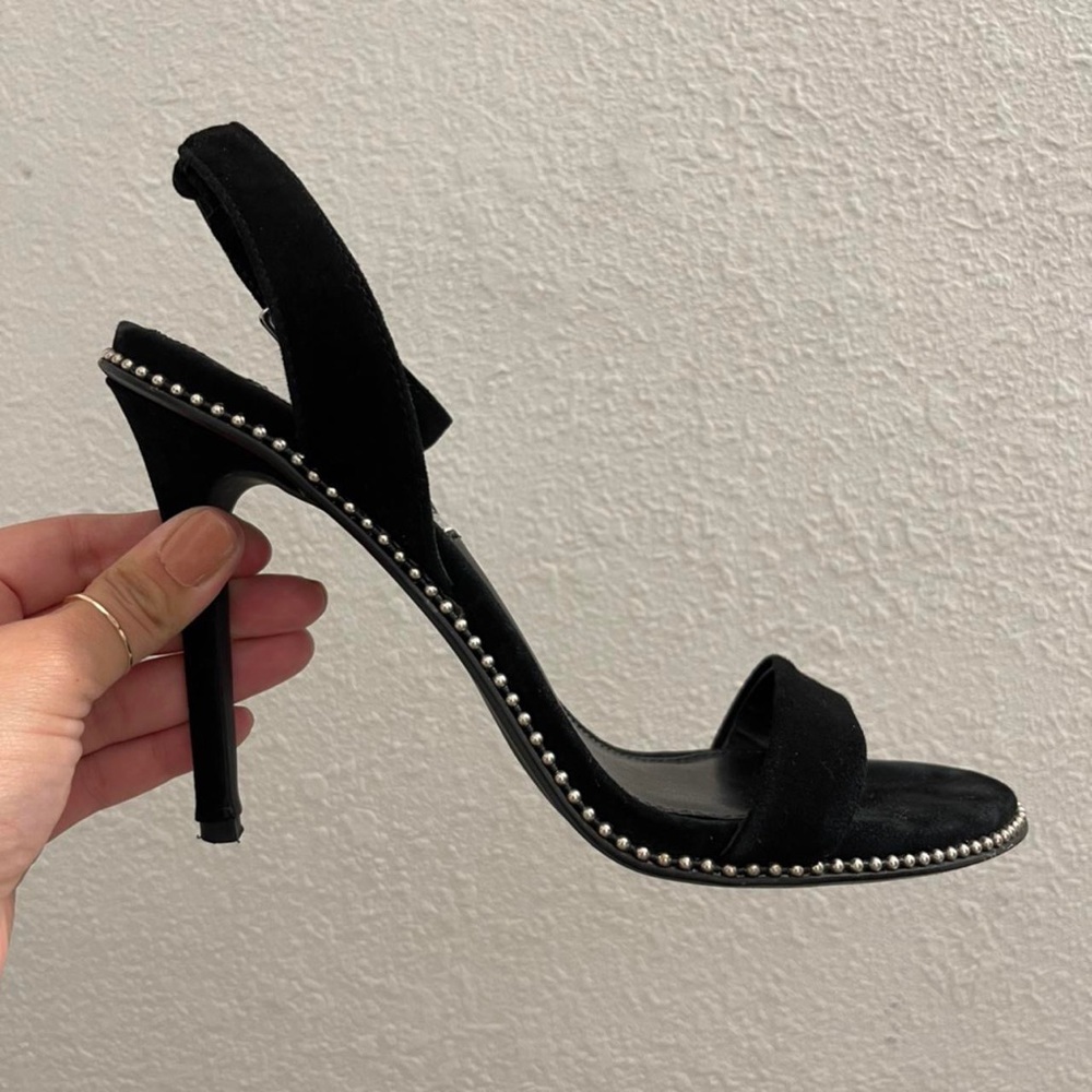 Steve Madden Sylvie Heel in Black Suede